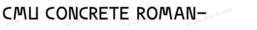 CMU Concrete Roman字体转换